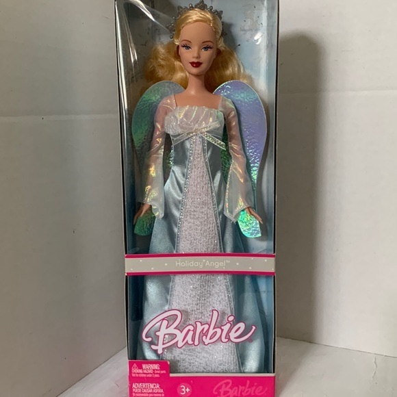 Barbie Other - Barbie Holiday Angel Navideno in Blue and Silver Gown NEW